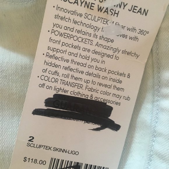 Athleta Jeans Sculptek Biscayne wash size 26, 27 - Picture 2 of 3